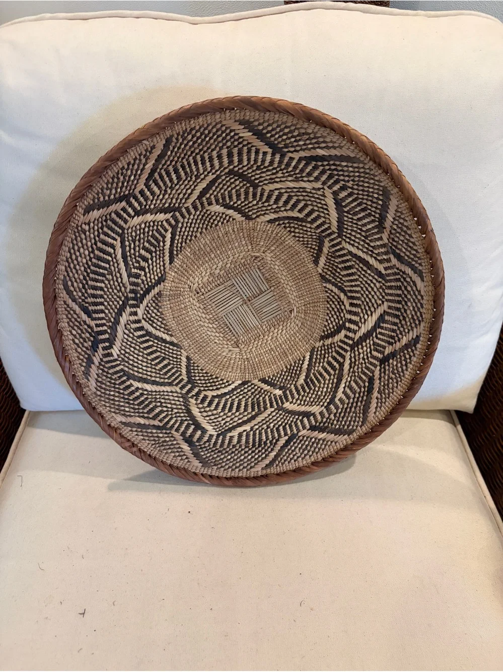 One of a Kind! NEW Woven Basket. Made by Binga people of Zambia Zimbabwe Africa